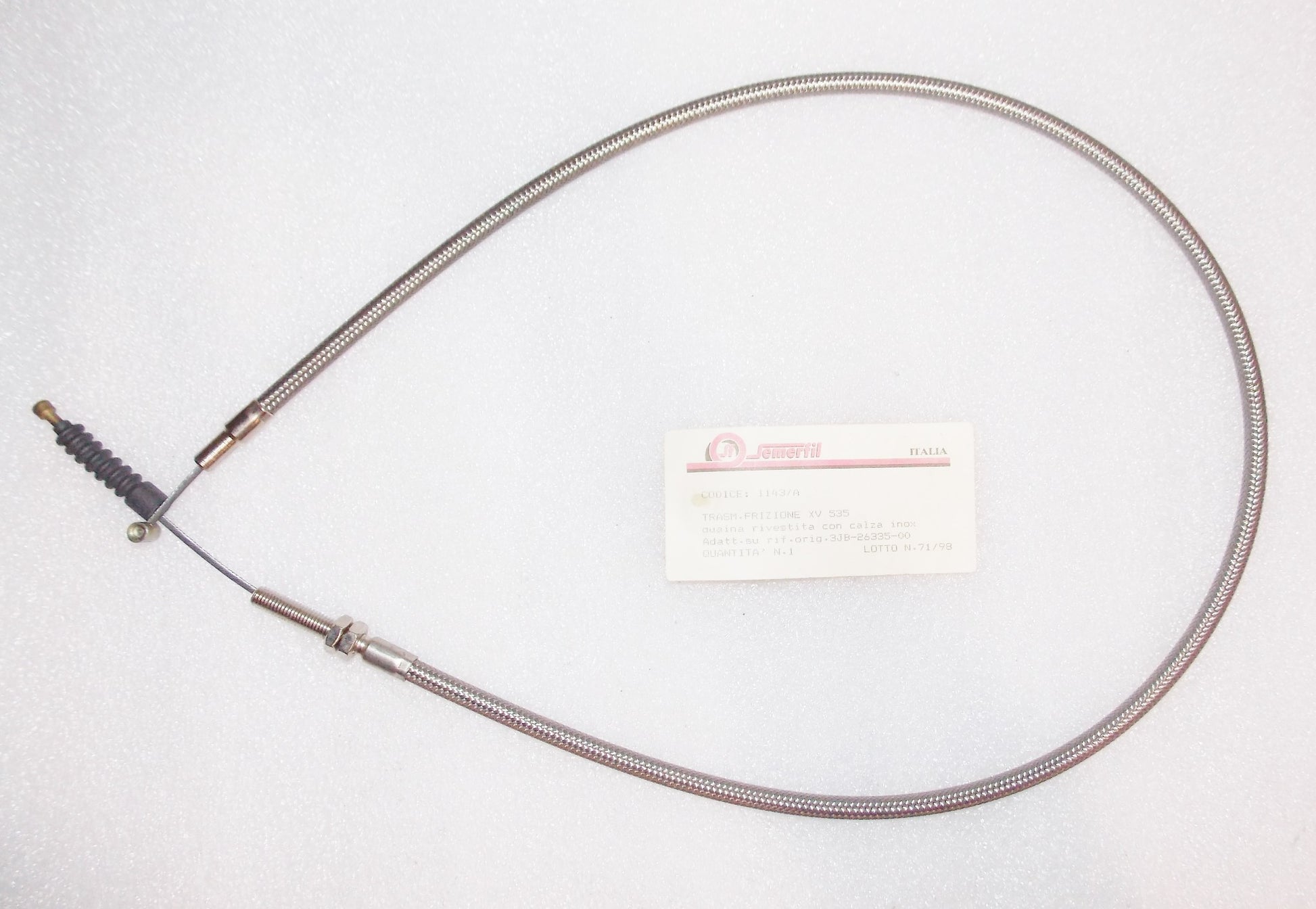 NOS 1989-94 YAMAHA VIRAGO XV535 CLUTCH CABLE SEMERFIL 1143/A | 3JB-26335-00 - MotoRaider