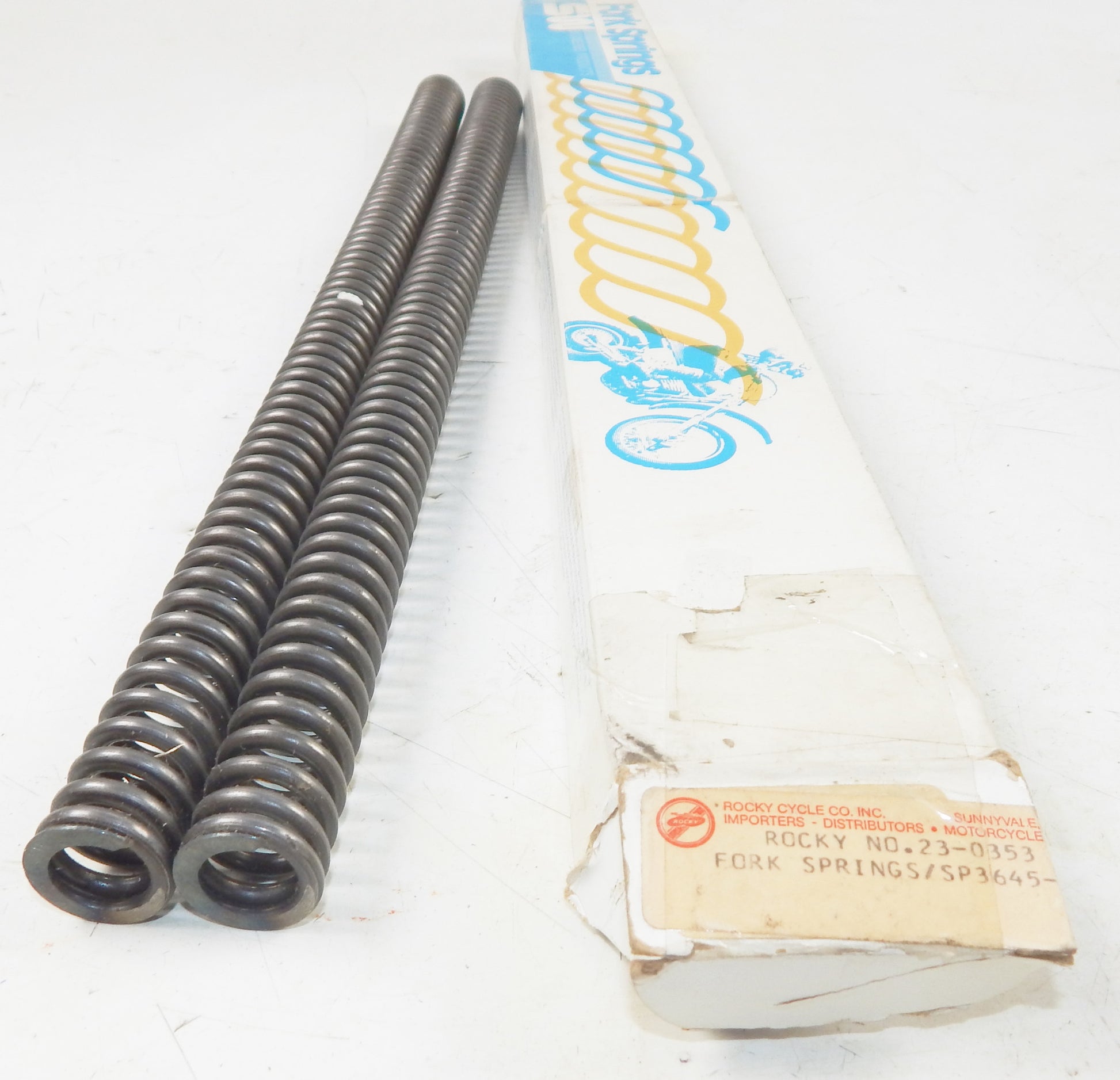 S&W FRONT FORK SPRING BMW SUZUKI HONDA KAWASAKI SP3645-19 ROCKY 23-0353 VINTAGE - MotoRaider