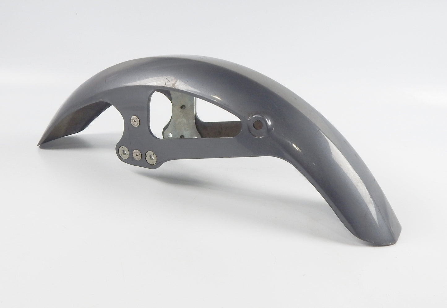 VINTAGE FRONT FENDER MUD GUARD GRAY L=29" W=5" YAMAHA XV XJ DUCATI CAGIVA MORINI - MotoRaider