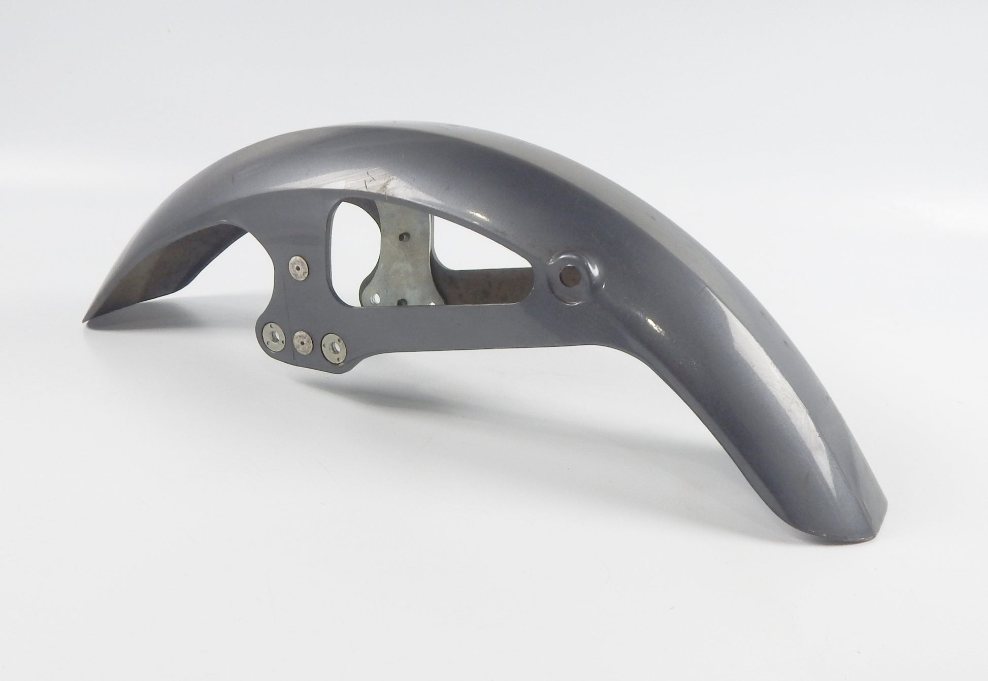 VINTAGE FRONT FENDER MUD GUARD GRAY L=29" W=5" YAMAHA XV XJ DUCATI CAGIVA MORINI - MotoRaider