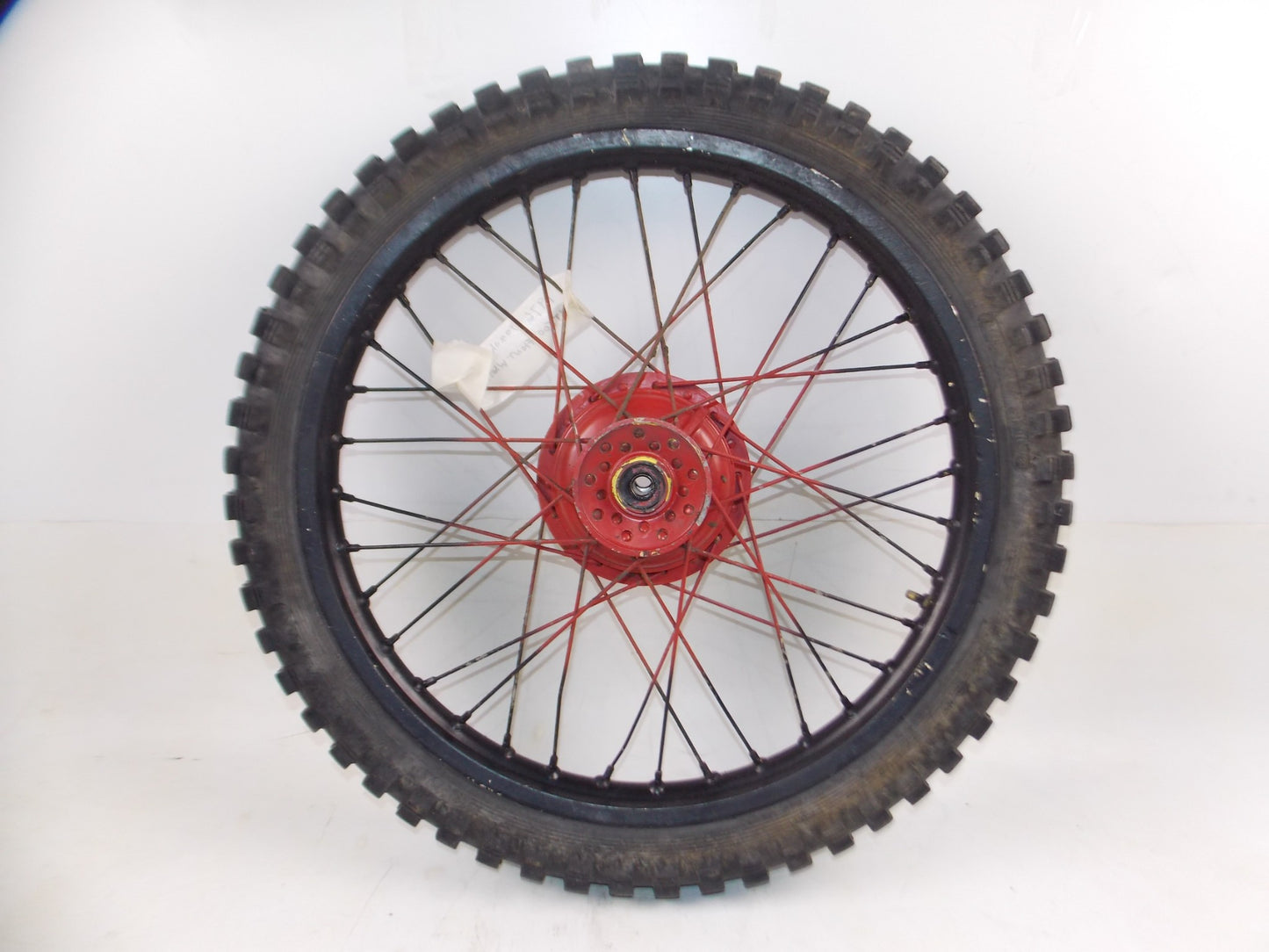 1976 YAMAHA XT500 21" FRONT WHEEL RIM SPOKES HUB VINTAGE SCRAMBLER THUMPER - MotoRaider