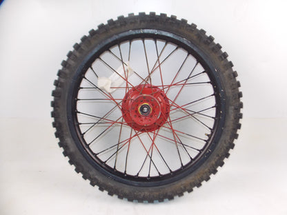 1976 YAMAHA XT500 21" FRONT WHEEL RIM SPOKES HUB VINTAGE SCRAMBLER THUMPER - MotoRaider