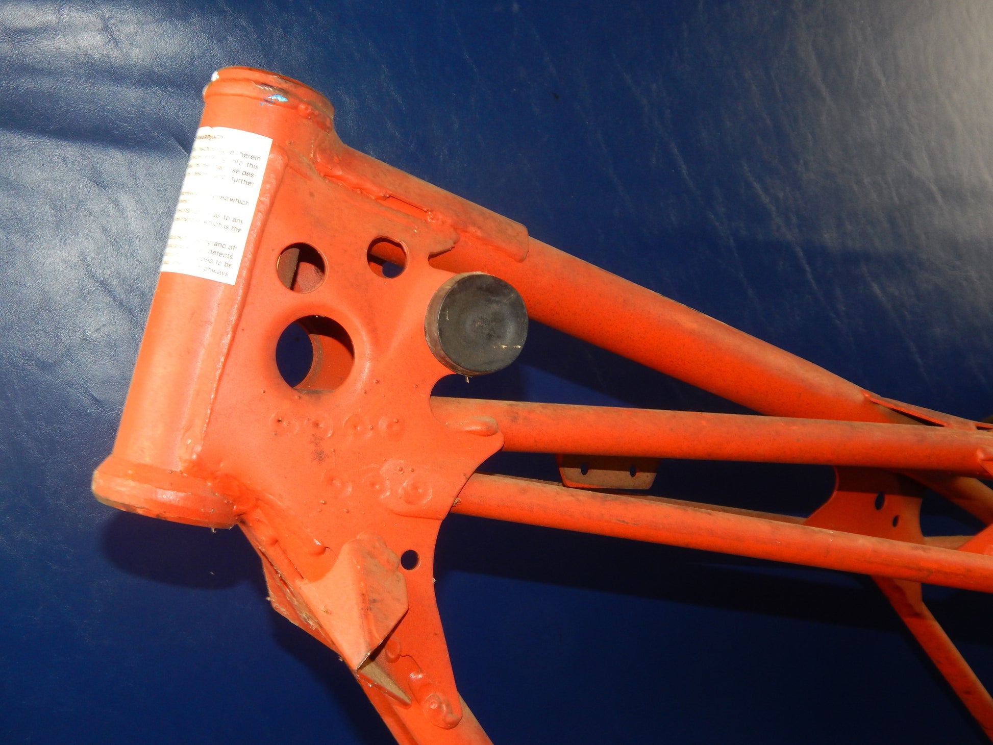 1981 KTM 125 250 MC GS FRAME CHASSIS VINTAGE PENTON ENDURO CROSS NECK H=180mm - MotoRaider