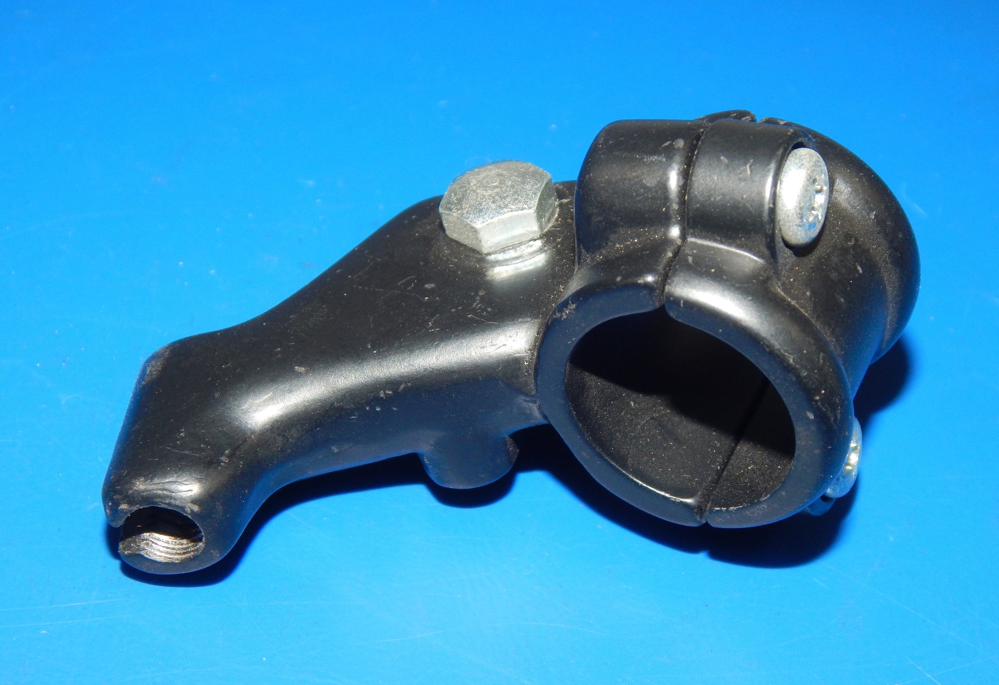 VINTAGE MOTORCYCLE FRONT BRAKE LEVER PERCH BLACK 7/8" 22mm HANDLEBAR - MotoRaider