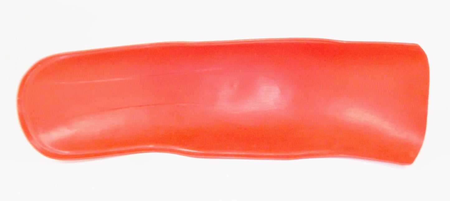 VINTAGE RED MOTOCROSS REAR FENDER L=22" W=7" MROBERT MUD GUARD BETA VILLA GILERA - MotoRaider