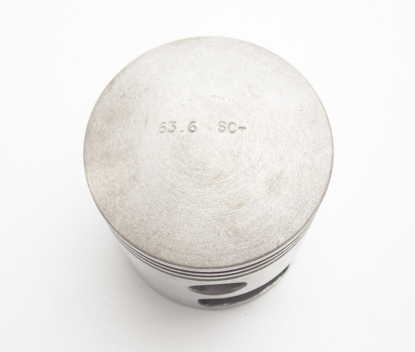 NOS ROTA PISTON + CLIPS DIAMETER 63.6 mm LAMBRETTA 175 cc MOTOR ENGINE - MotoRaider