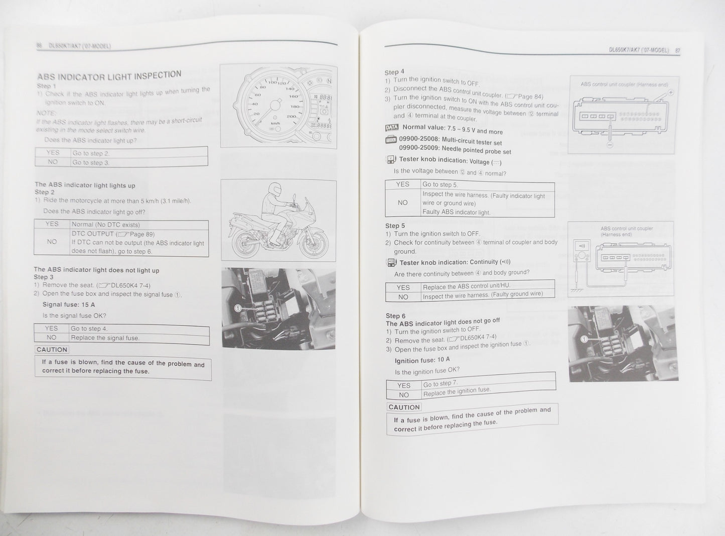 SUZUKI DL650/A SUPPLEMENTARY SERVICE MANUAL BOOK ENGLISH 99501-36130-01E - MotoRaider