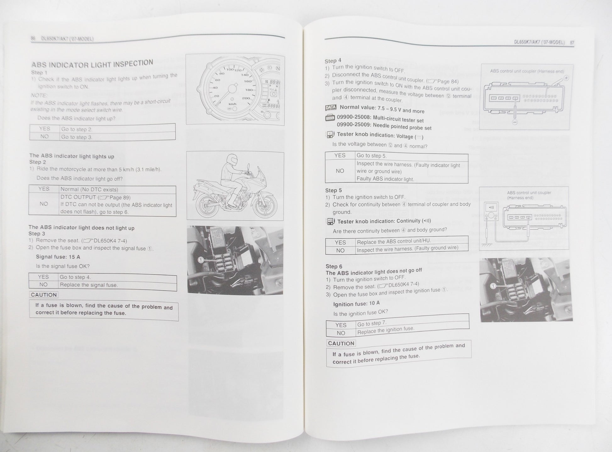 SUZUKI DL650/A SUPPLEMENTARY SERVICE MANUAL BOOK ENGLISH 99501-36130-01E - MotoRaider