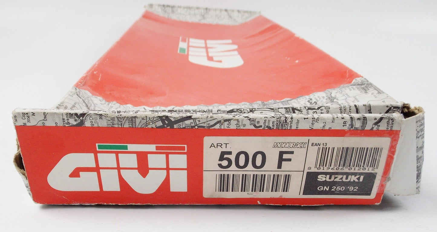 NOS GIVI SUZUKI 1992 GN 250 LUGGAGE PLATE MOUNTING RACK KIT ART # 500F - MotoRaider