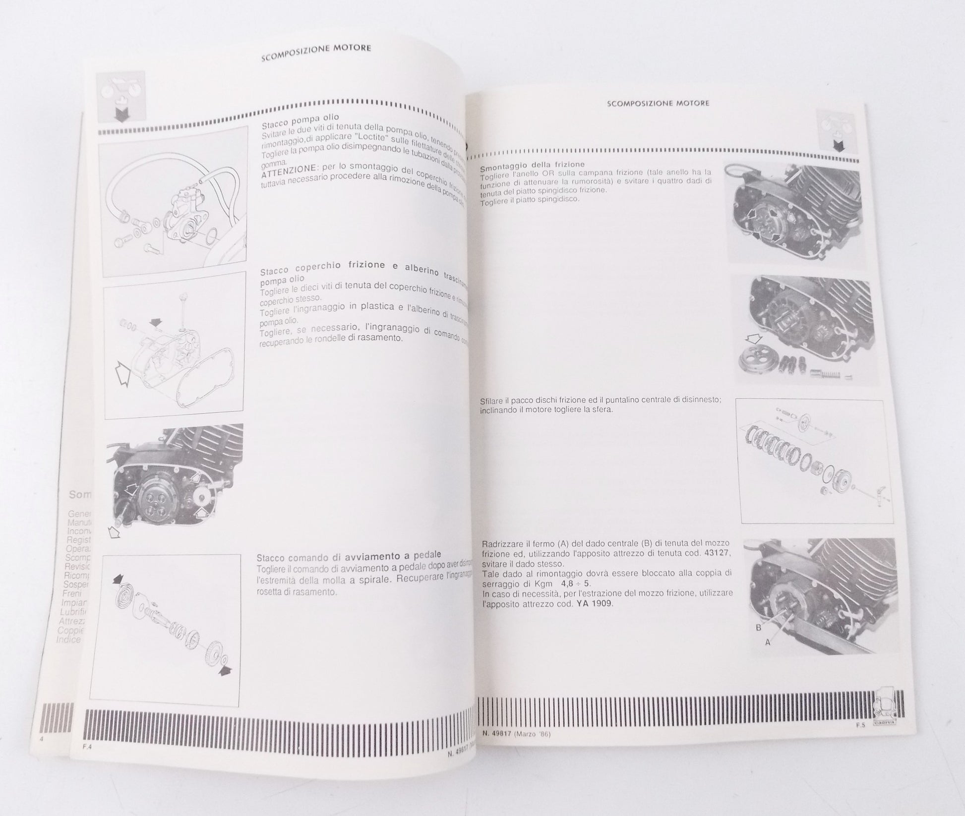 CAGIVA ALETTA ELECTRA 125 WORKSHOP MANUAL REPAIR MAINTENANCE BOOK 49817 - MotoRaider