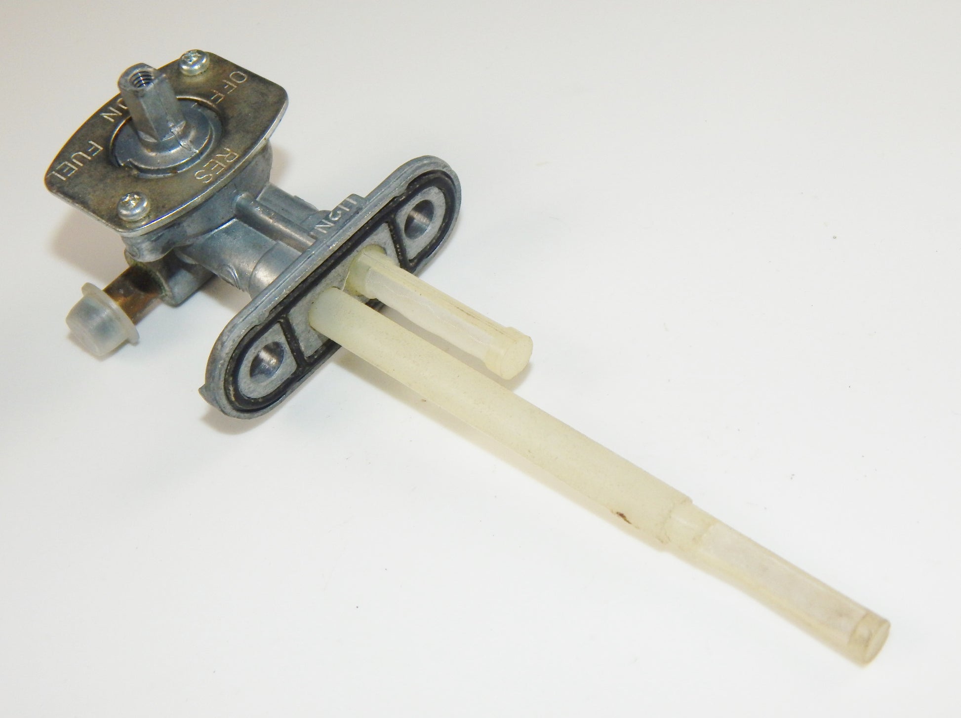 VINTAGE MOTORCYCLE GT FUEL GAS TANK VALVE ON OFF RES YAMAHA HONDA KAWASAKI - MotoRaider