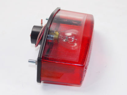 UNIVERSAL ENDURO TAILLIGHT ASSEMBLY CUSTOM 12VOLT M88 | HLM-1 YAMAHA SUZUKI KTM - MotoRaider