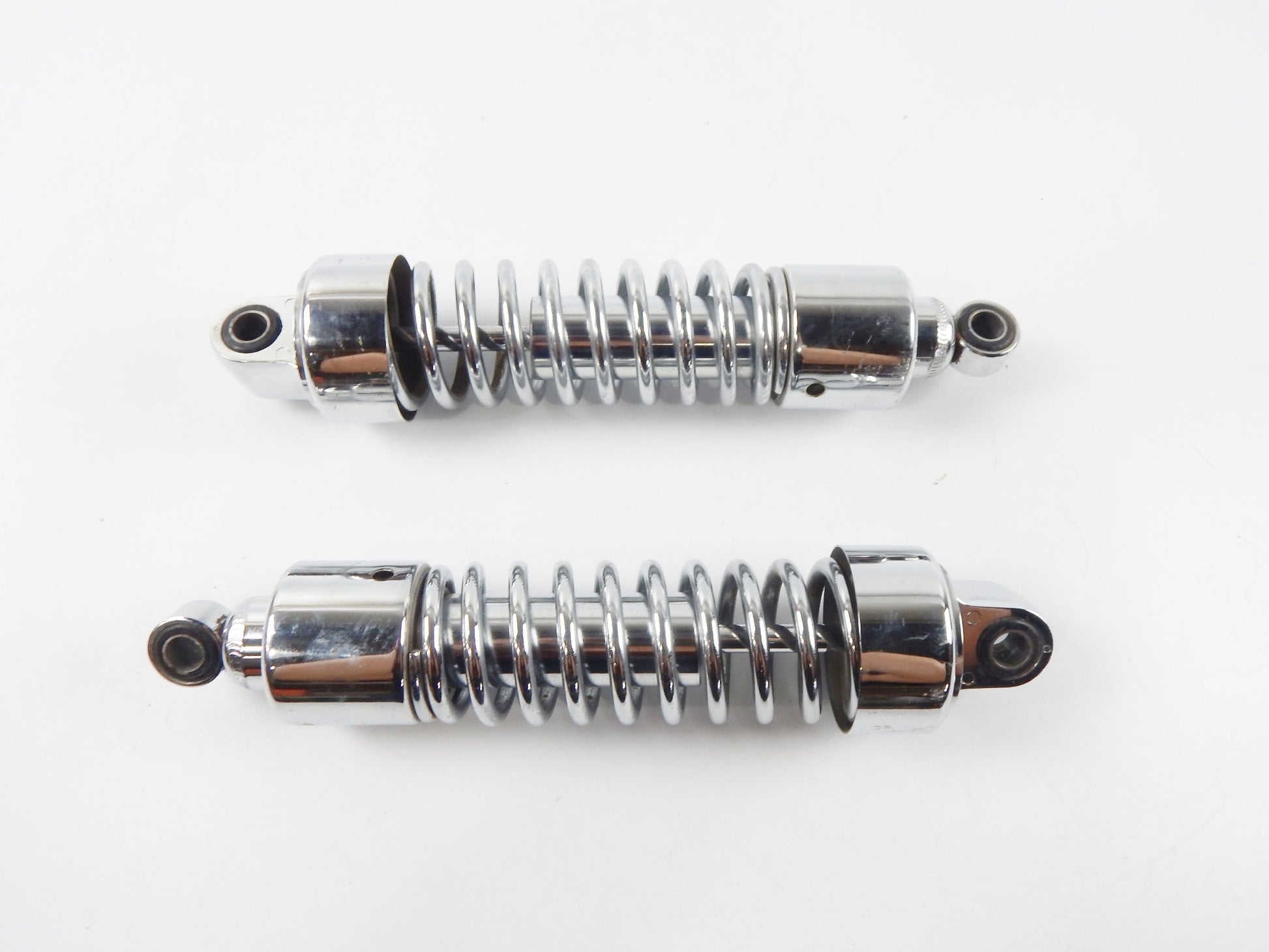 REAR SUSPENSION CHROME SHOCK ABSORBER CRUISER CUSTOM CHOPPER HONDA YAMAHA 12.5" - MotoRaider