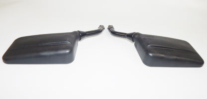 1980's YAMAHA RIGHT LEFT REAR VIEW SIDE MIRROR BLACK VINTAGE XJ FJ XS SECA - MotoRaider