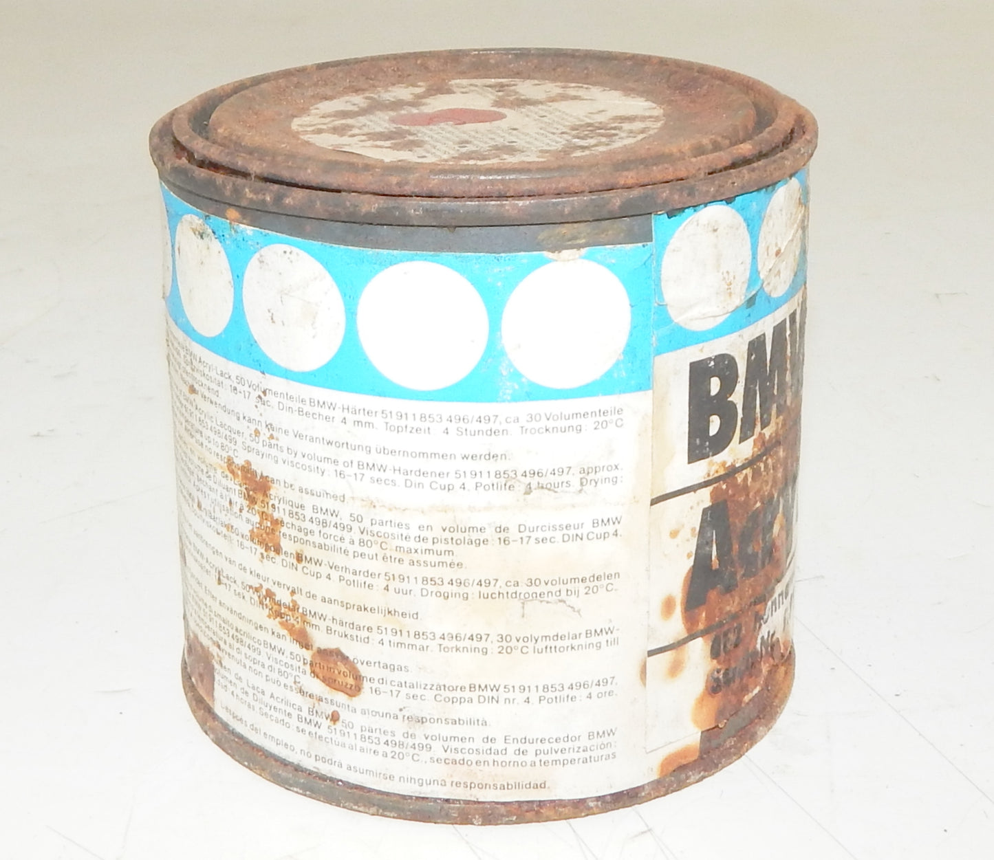 OEM BMW PAINT CAN 250ml 2-PACK ACRYLIC FINISH HONNARET 51911866567.9 - MotoRaider