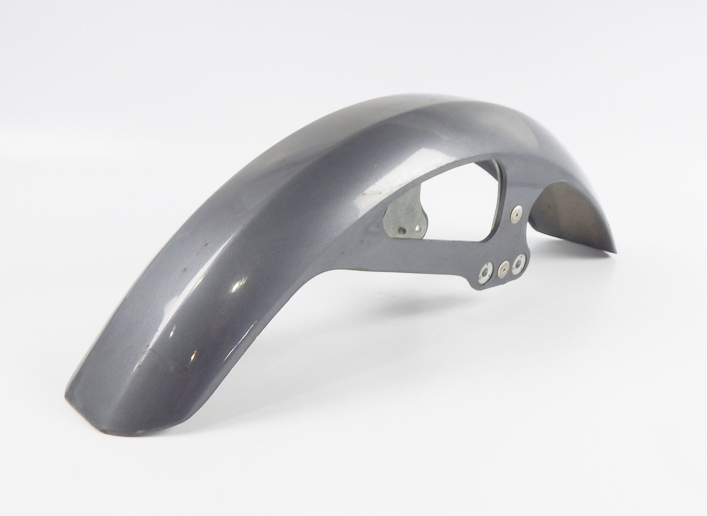 VINTAGE FRONT FENDER MUD GUARD GRAY L=29" W=5" YAMAHA XV XJ DUCATI CAGIVA MORINI - MotoRaider