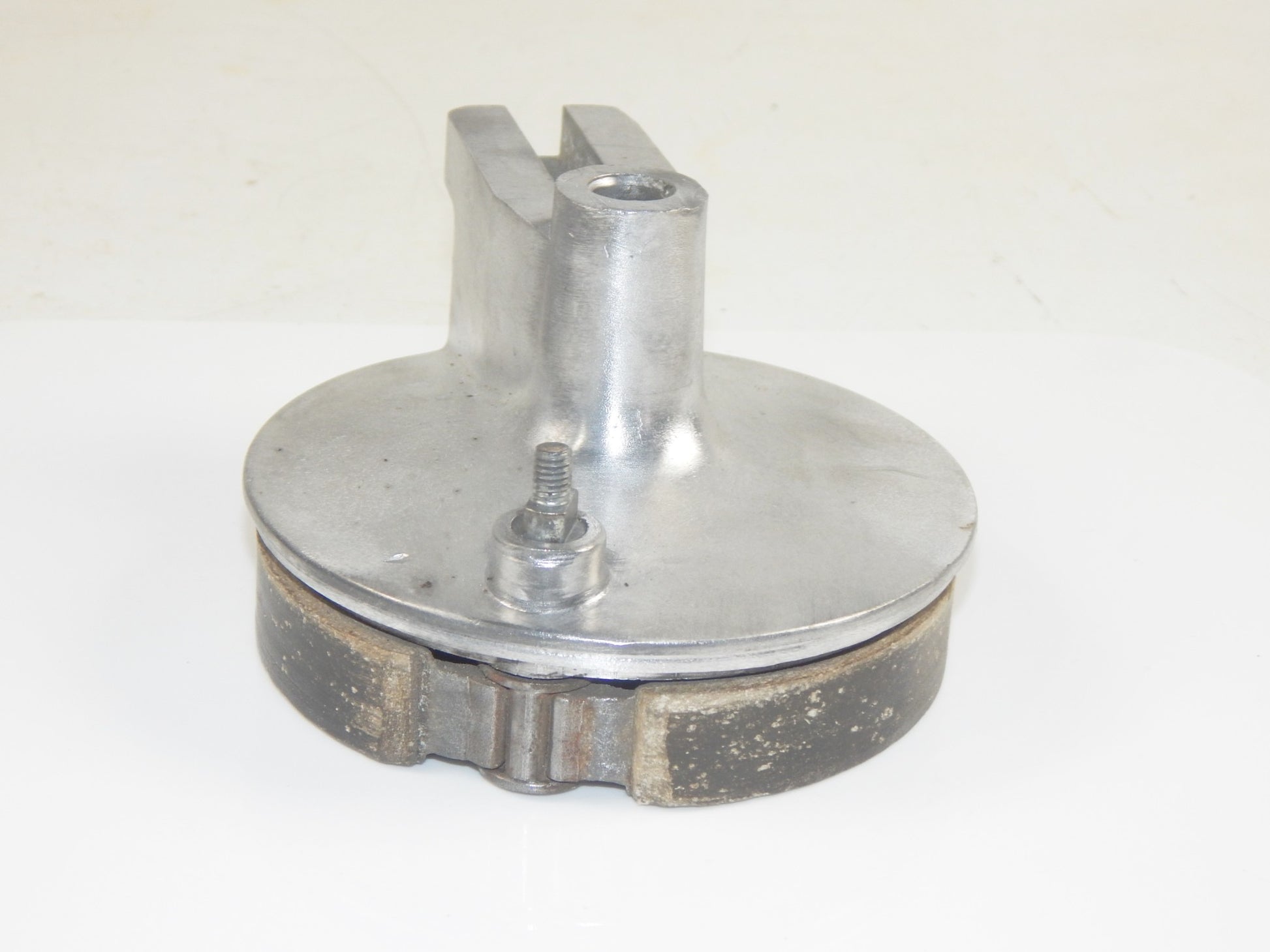 VINTAGE MOPED MOTORCYCLE REAR WHEEL BRAKE SHOES HUB OD=120mm AXLE D=12mm GRIMECA - MotoRaider