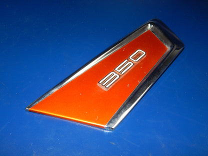 1970's YAMAHA RS350 LEFT OIL TANK ORANGE PANEL COVER VINTAGE - MotoRaider