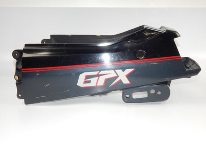 1986 KAWASAKI GPX 750 CHASSIS REAR TAIL SECTION FAIRING COWLING BLACK GREY - MotoRaider