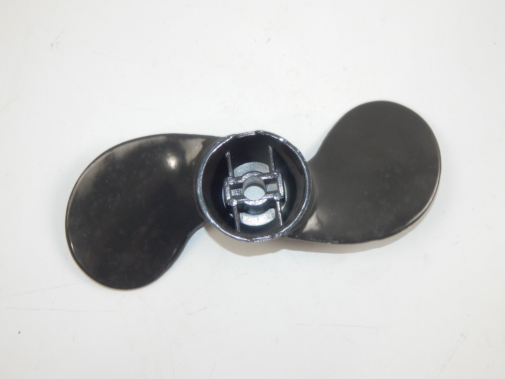 VINTAGE ALLOY PROPELLER 2 BLADE BOAT MOTOR W=8" HOLE D=12 mm DUCATI EVINRUDE - MotoRaider