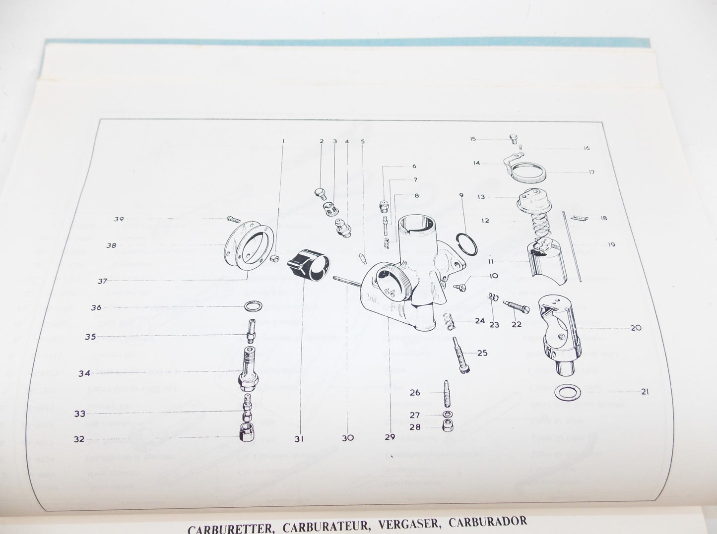 BSA BOOK SPARES MANUAL B44 VICTOR ENDURO 1966 ENGLISH FRENCH GERMAN SPANISH - MotoRaider
