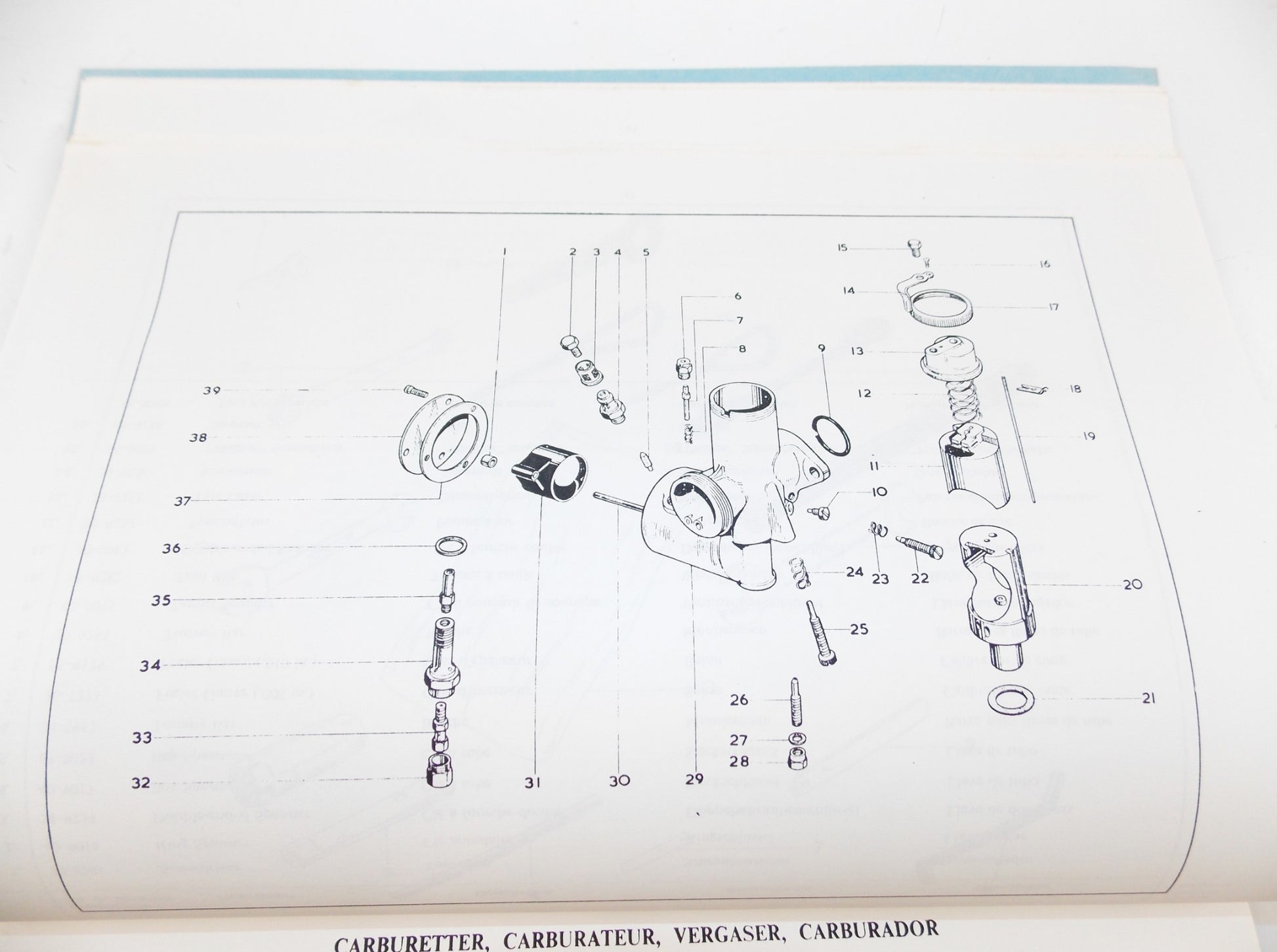 BSA BOOK SPARES MANUAL B44 VICTOR ENDURO 1966 ENGLISH FRENCH GERMAN SPANISH - MotoRaider