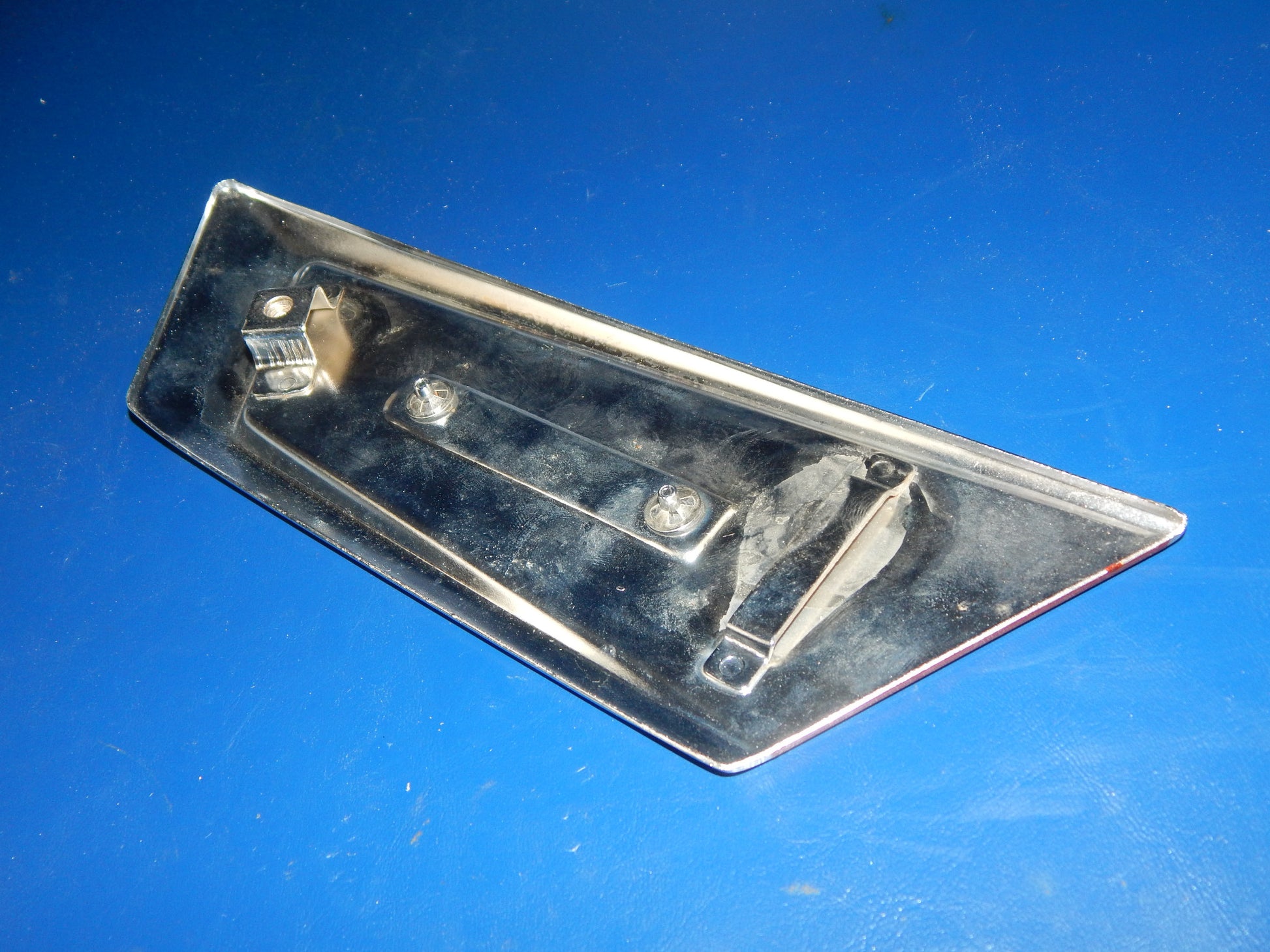 1970's YAMAHA RS350 LEFT OIL TANK ORANGE PANEL COVER VINTAGE - MotoRaider