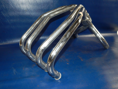 HONDA CB400 MARVING 4 in 2 CHROME HEADER PIPE EXHAUST MUFFLER H-400 VINTAGE CAFE - MotoRaider
