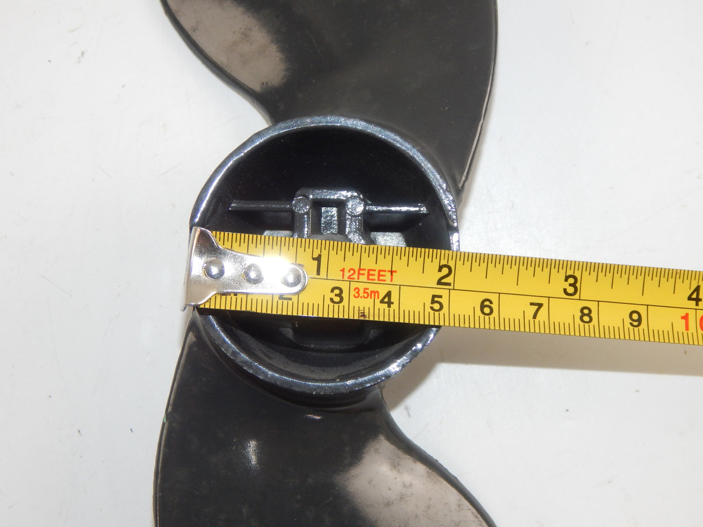 VINTAGE ALLOY PROPELLER 2 BLADE BOAT MOTOR W=8" HOLE D=12 mm DUCATI EVINRUDE - MotoRaider