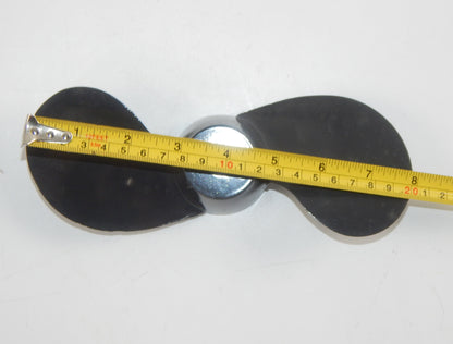VINTAGE ALLOY PROPELLER 2 BLADE BOAT MOTOR W=8" HOLE D=12 mm DUCATI EVINRUDE - MotoRaider