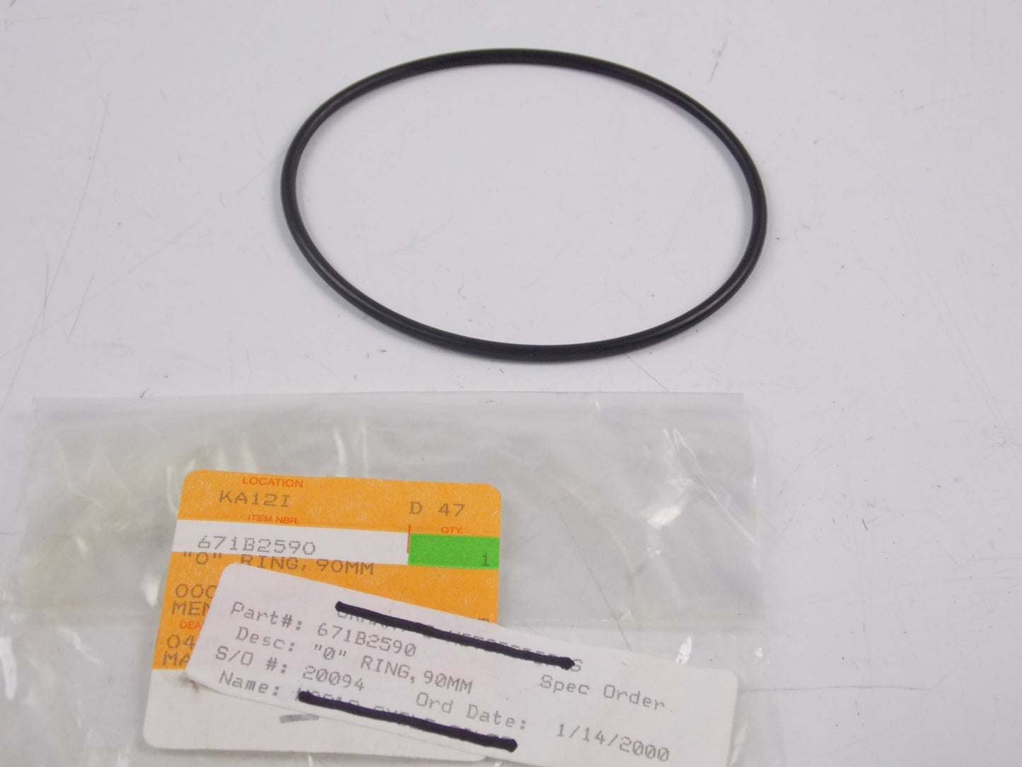 NOS OEM KAWASAKI O-RING 90MM 1974-1980 KZ-750/550/440/650/400   671B2590 - MotoRaider