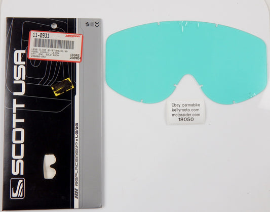 SCOTT USA GOGGLES BLUE LENS SHIELD VISOR 89/87/83 40.5.806.541.0.100 VINTAGE - MotoRaider