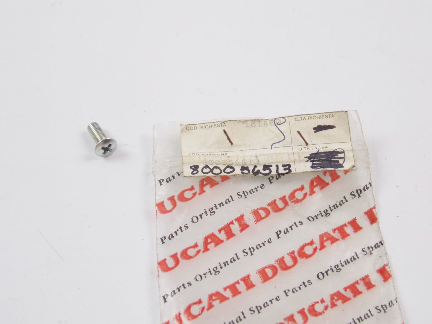 NOS OEM CAGIVA 1988 FRECCIA 125 C 10/R SCREW 800056513 - MotoRaider