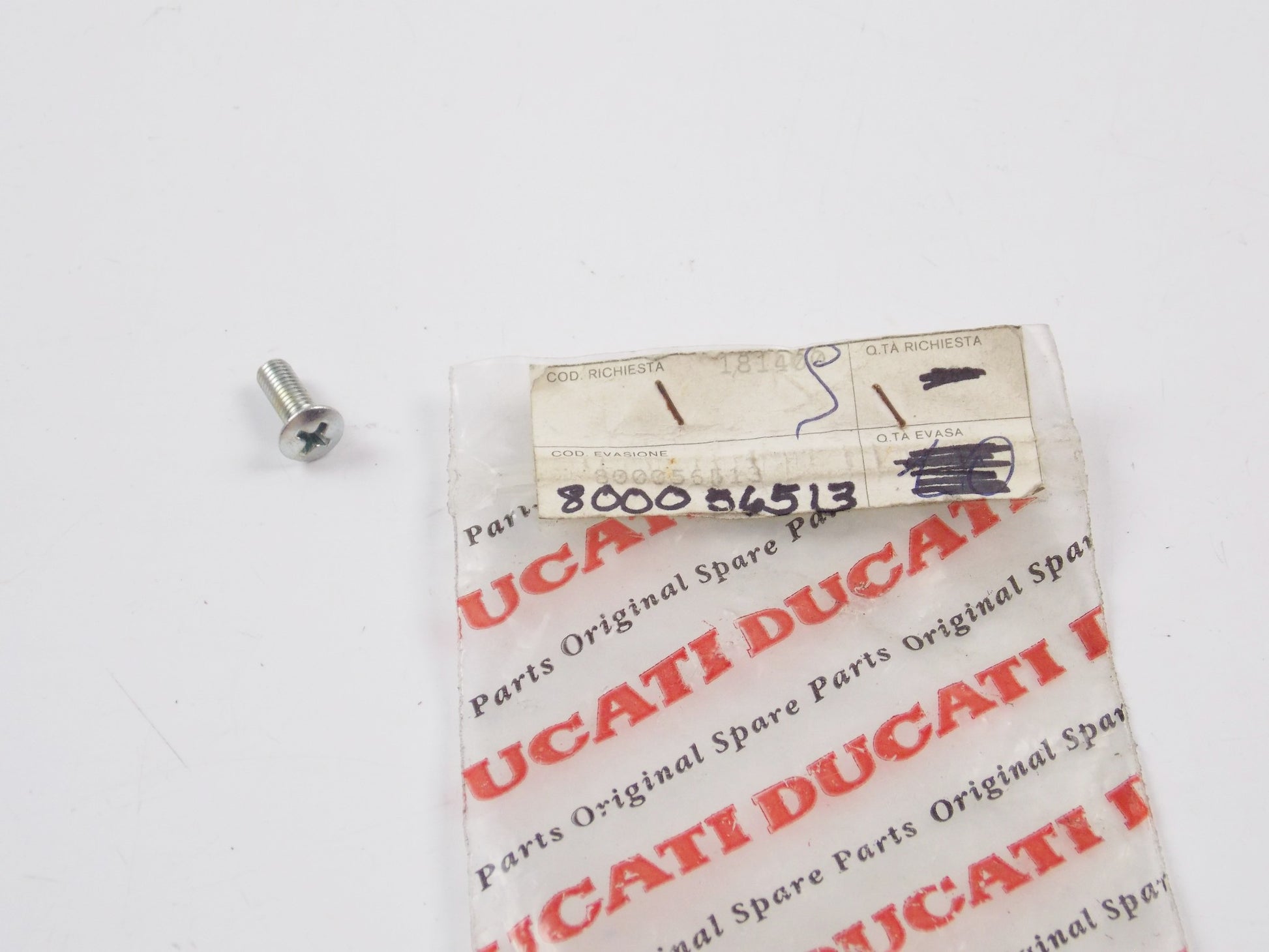 NOS OEM CAGIVA 1988 FRECCIA 125 C 10/R SCREW 800056513 - MotoRaider