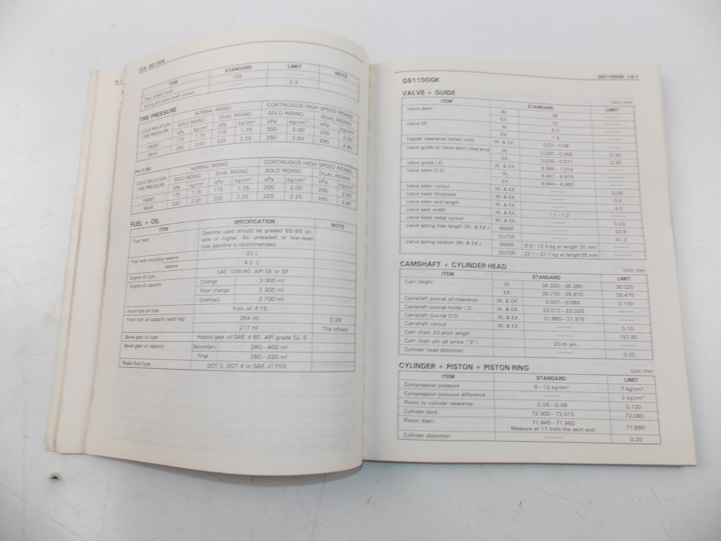 08/1984 SERVICE DATA MANUAL CATALOG SUZUKI 4 & 2 STROKE ENGLISH 99510-01840-01E - MotoRaider