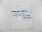 03/1991 SERVICE DATA MANUAL BOOK SUZUKI 4 & 2 STROKE MOTORCYCLES 99510-01910-01E - MotoRaider