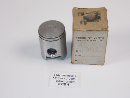 NOS ASSO WERKE BETA 25-7315 PISTON 38.4MM + 14MM PIN VINTAGE ITALY 16194 - MotoRaider