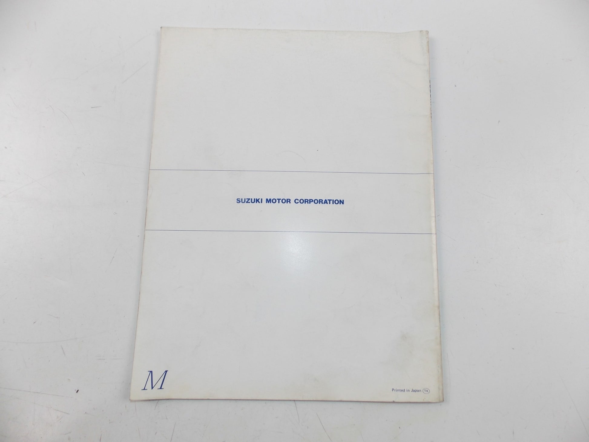 03/1991 SERVICE DATA MANUAL BOOK SUZUKI 4 & 2 STROKE MOTORCYCLES 99510-01910-01E - MotoRaider