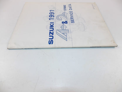 03/1991 SERVICE DATA MANUAL BOOK SUZUKI 4 & 2 STROKE MOTORCYCLES 99510-01910-01E - MotoRaider