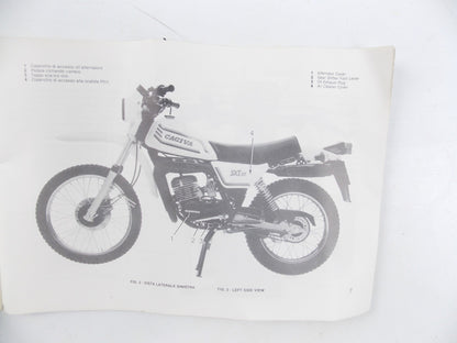 CAGIVA SXT 125 OWNER'S MANUAL USER MAINTENANCE BOOK CATALOG ENGLISH ITALIAN - MotoRaider