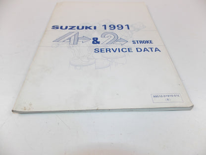 03/1991 SERVICE DATA MANUAL BOOK SUZUKI 4 & 2 STROKE MOTORCYCLES 99510-01910-01E - MotoRaider