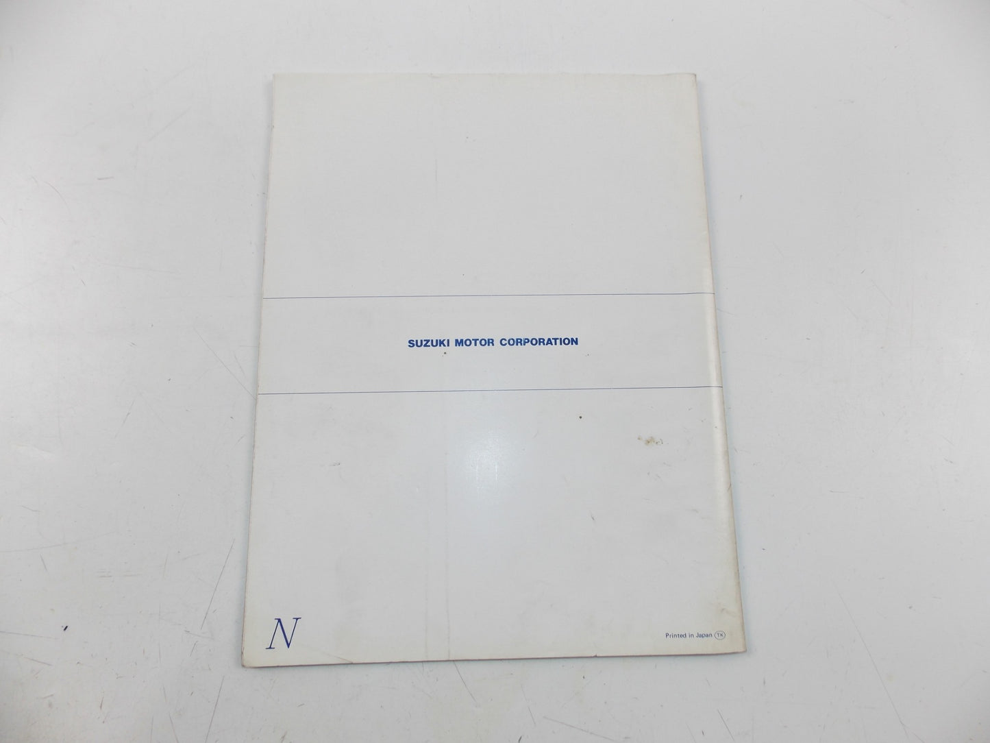 03/1992 SERVICE DATA MANUAL BOOK SUZUKI 4 & 2 STROKE MOTORCYCLES 99510-01920-01E - MotoRaider