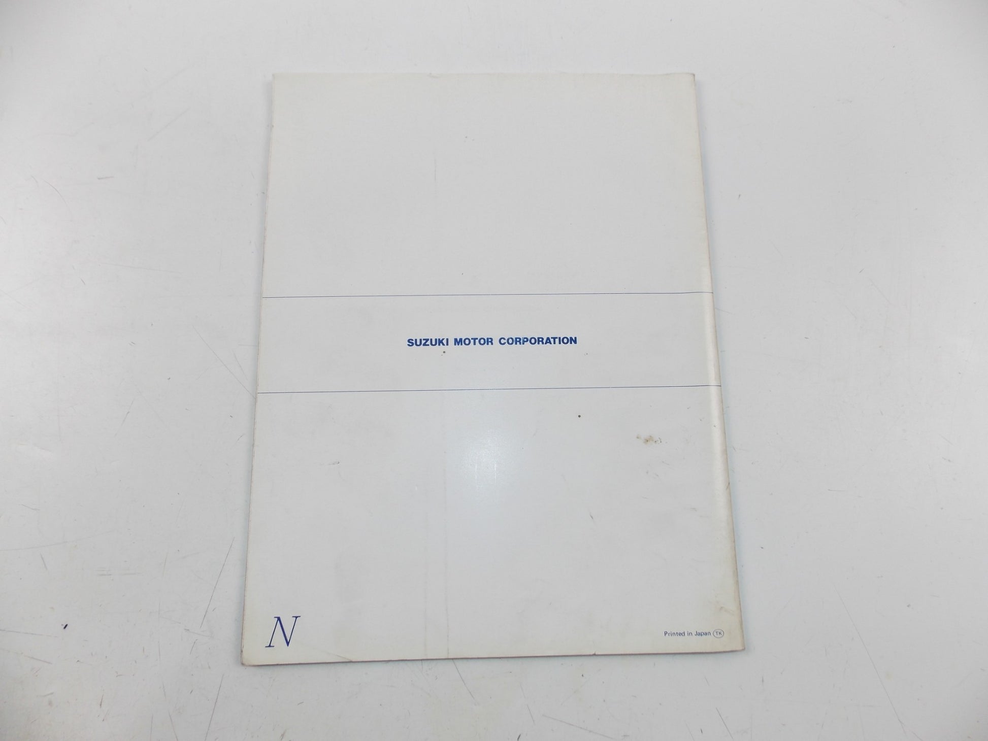 03/1992 SERVICE DATA MANUAL BOOK SUZUKI 4 & 2 STROKE MOTORCYCLES 99510-01920-01E - MotoRaider