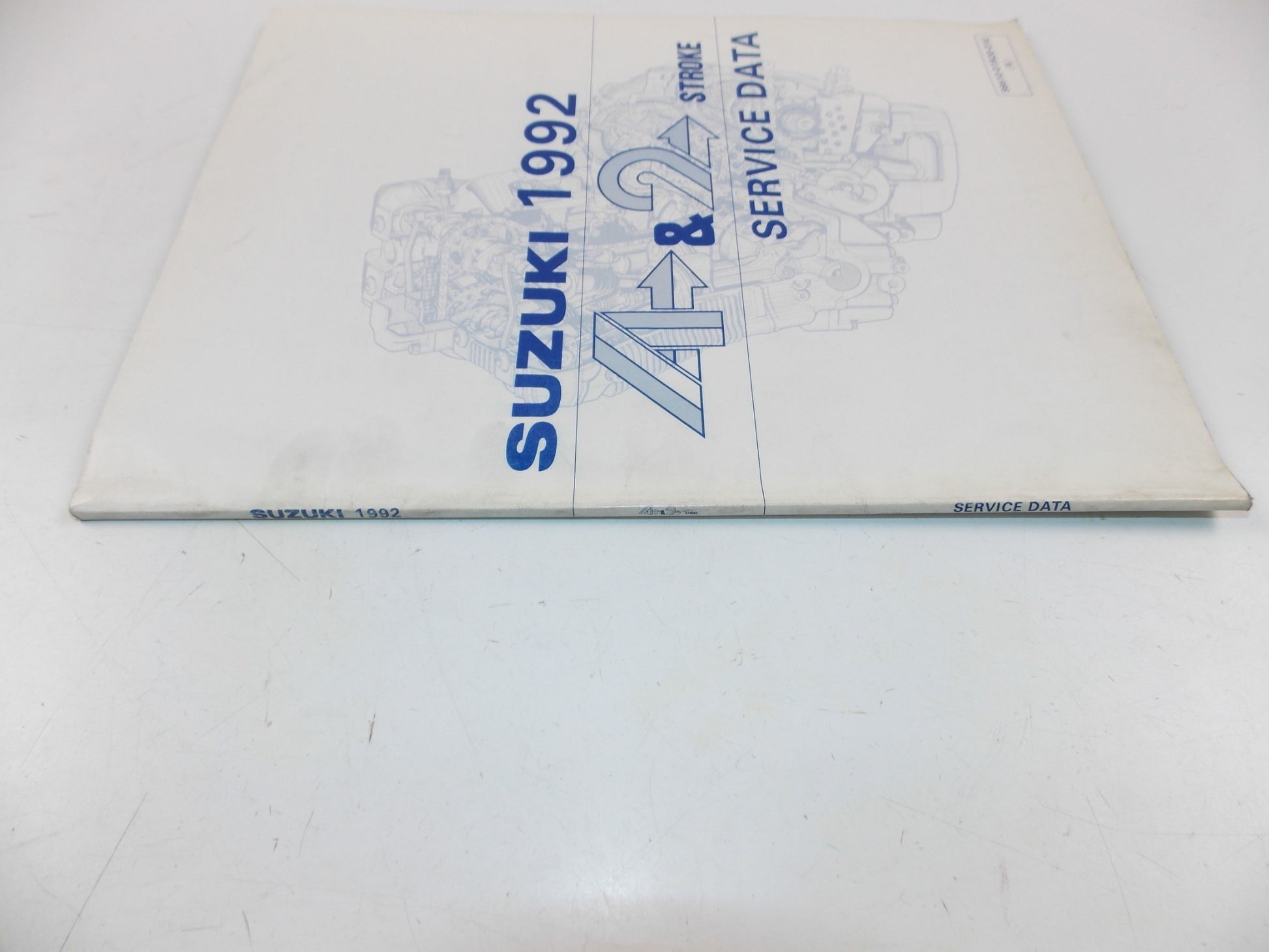 03/1992 SERVICE DATA MANUAL BOOK SUZUKI 4 & 2 STROKE MOTORCYCLES 99510-01920-01E - MotoRaider