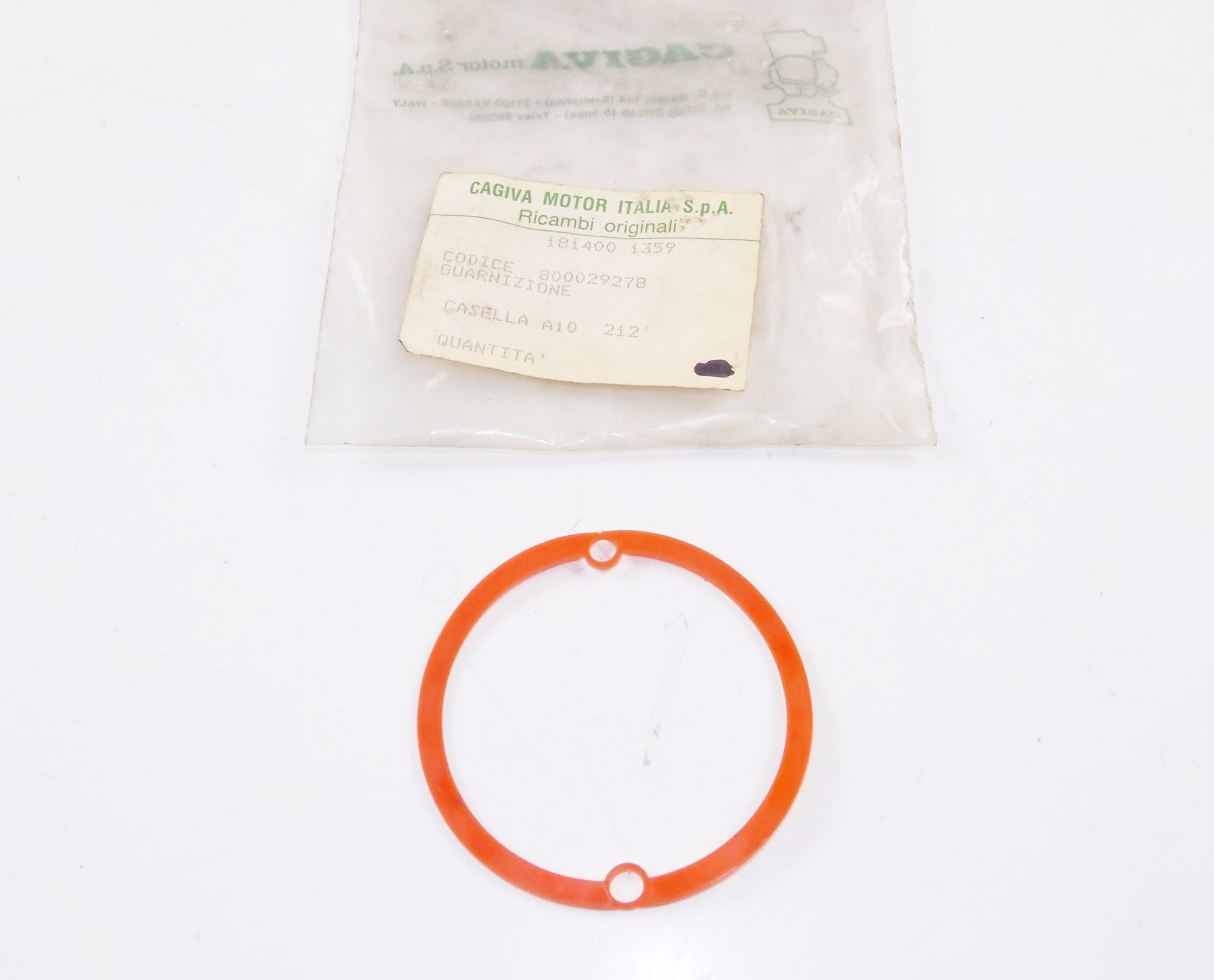 NOS OEM CAGIVA 1986 ALETTA ELECTRA HUSQVARNA DUCATI MORINI GASKET 800029278 - MotoRaider