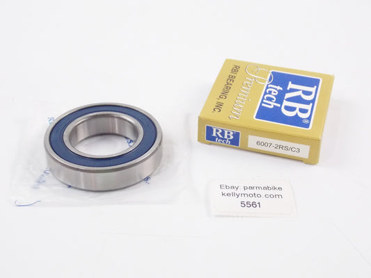 RB TECH PREMIUM RADIAL BALL BEARING 72X72X18 6007-2RS/C3 MOTORCYCLE SNOWMOBILE - MotoRaider