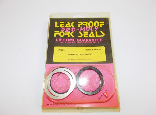 NOS PRO MOLLY 5256 LEAK PROOF FRONT SUSPENSION FORK SEAL SET 40mmx50mm - MotoRaider