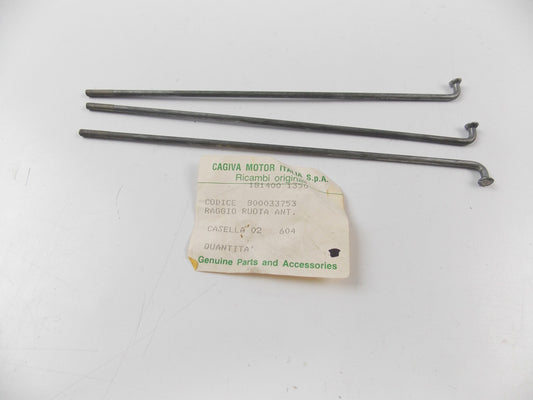 NOS OEM 1984-1998 CAGIVA SUPER-CITY ROADSTER 125 3 REAR WHEEL SPOKE 800033753 - MotoRaider