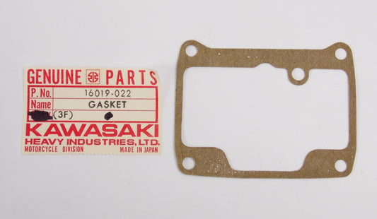 NOS OEM KAWASAKI 73 F11M 74-79 KX250 CARBURETOR FLOAT BOWL GASKET 16019-022 - MotoRaider