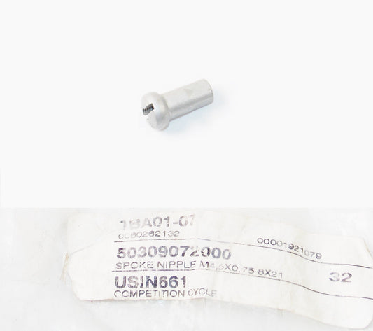 NOS OEM KTM  2003 525 EXC-G RACING WHEEL SPOKE NIPPLE M4,5X0,75 8X21 0309072000 - MotoRaider